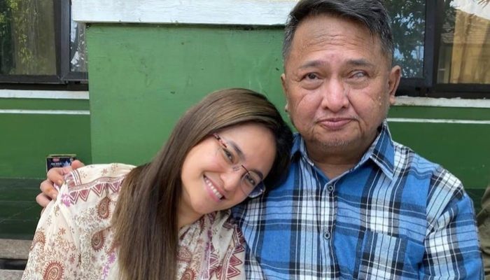 Momen kebersamaan Marshanda dan sang ayah kini tinggal kenangan.