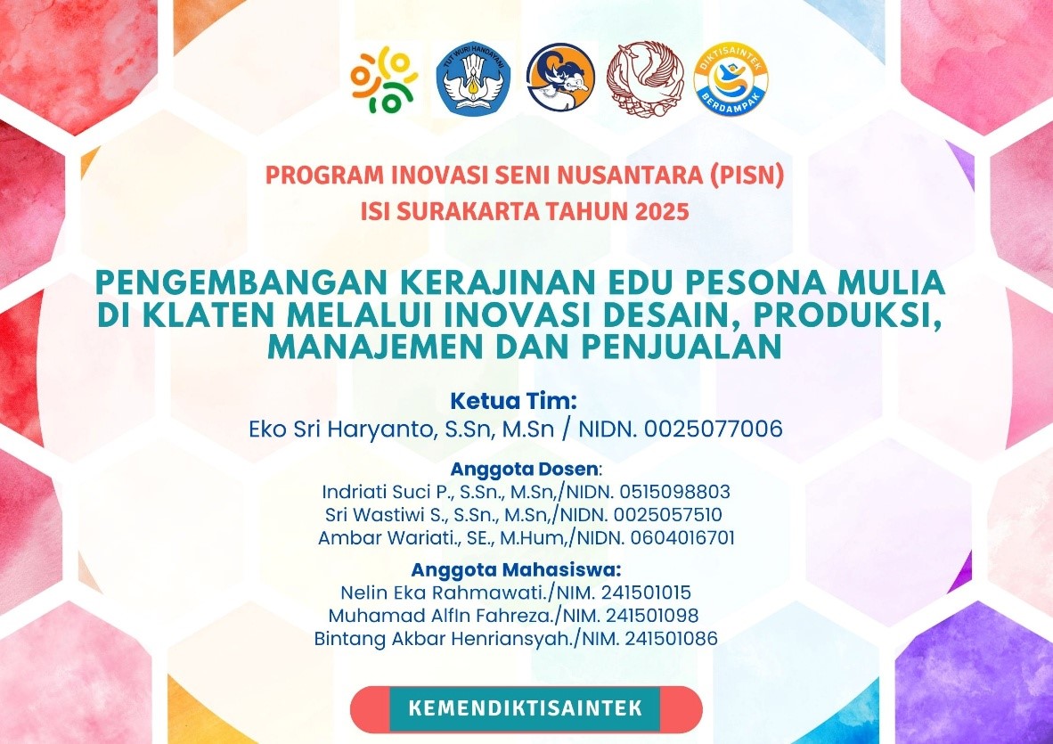 Banner kediatan PPM PISN ISI Surakarta 2025.
