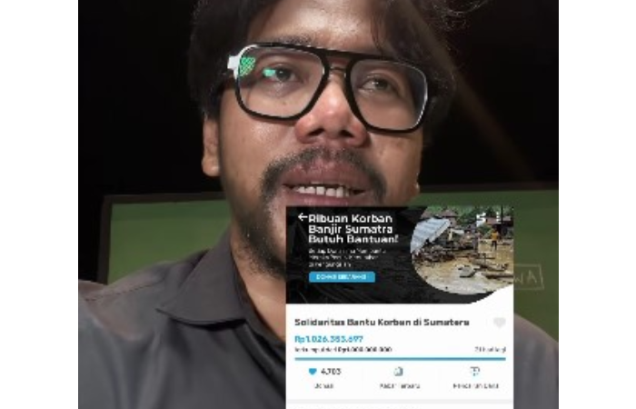 Aksi solidaritas bantu korban banjir Sumatera  oleh Ferry Irwandi berhasil kumpulkan donasi Rp1,5 miliar kurang dari 5 jam.