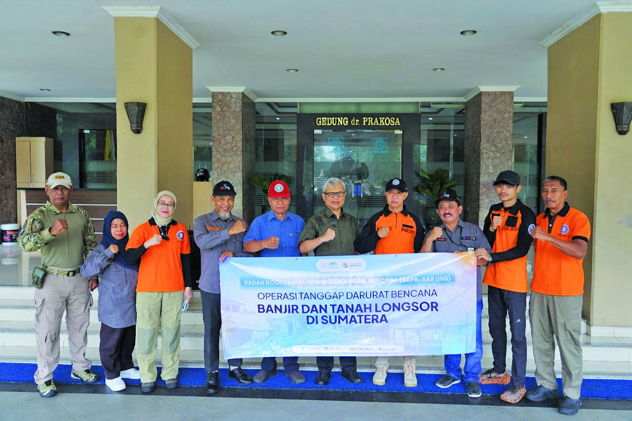 Tim SAR UNS dikirim ke wilayah bencana Aceh, Rabu (3/12).