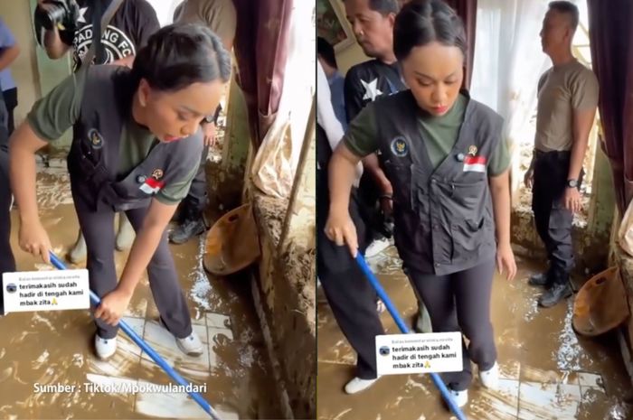 Profil Zita Anjani Disorot: Aksi Ngepel Saat Bencana Sumatera Viral, Netizen Kritik Gaya Bersih-Bersih Putri Zulkifli Hasan