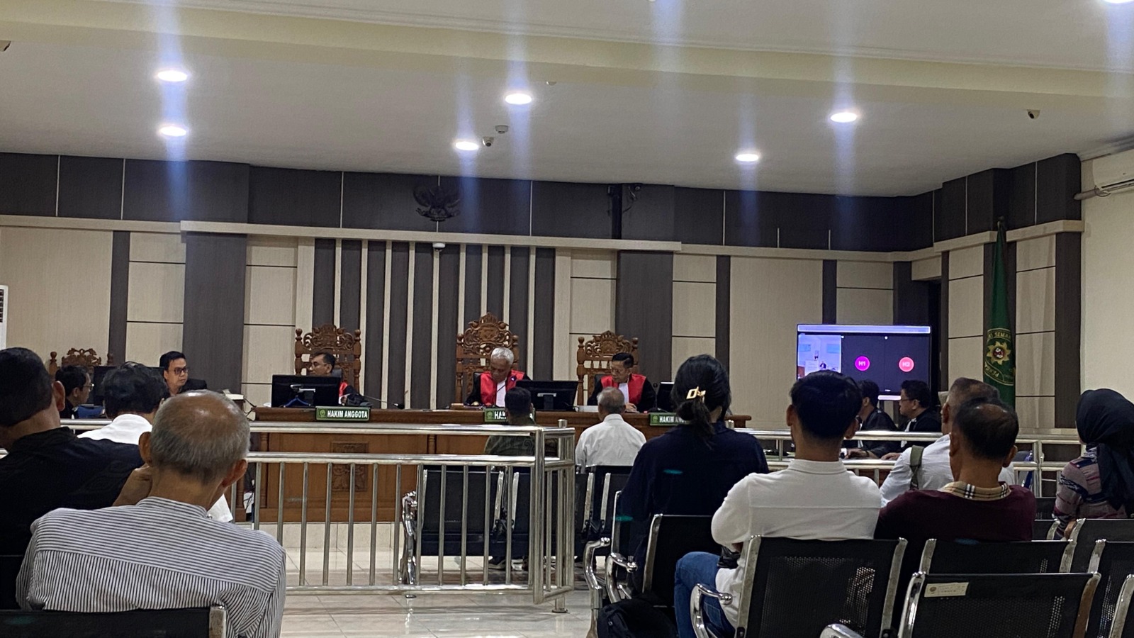 Sidang korupsi Plasa Klaten di Pengadilan Tipikor Semarang digelar Kamis (4/12). (Ida Fadilah/Radar Semarang)