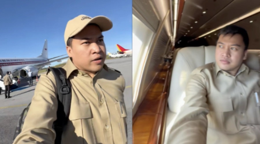 Salah satu adegan dalam video bertema A Day In My Life yang diunggah Agung Surahman  Sumber dari Indopop.id: https://indopop.id/aspri-prabowo-agung-surahman-minta-maaf-usai-dirujak-netizen-karena-vide