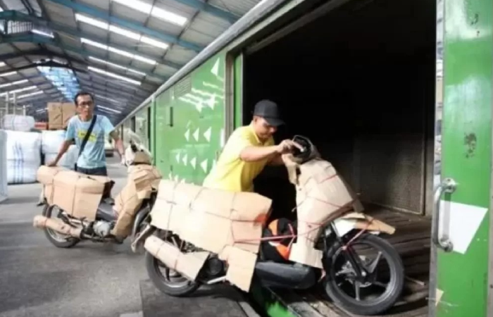 Ilustrasi mudik motor gratis (motis).