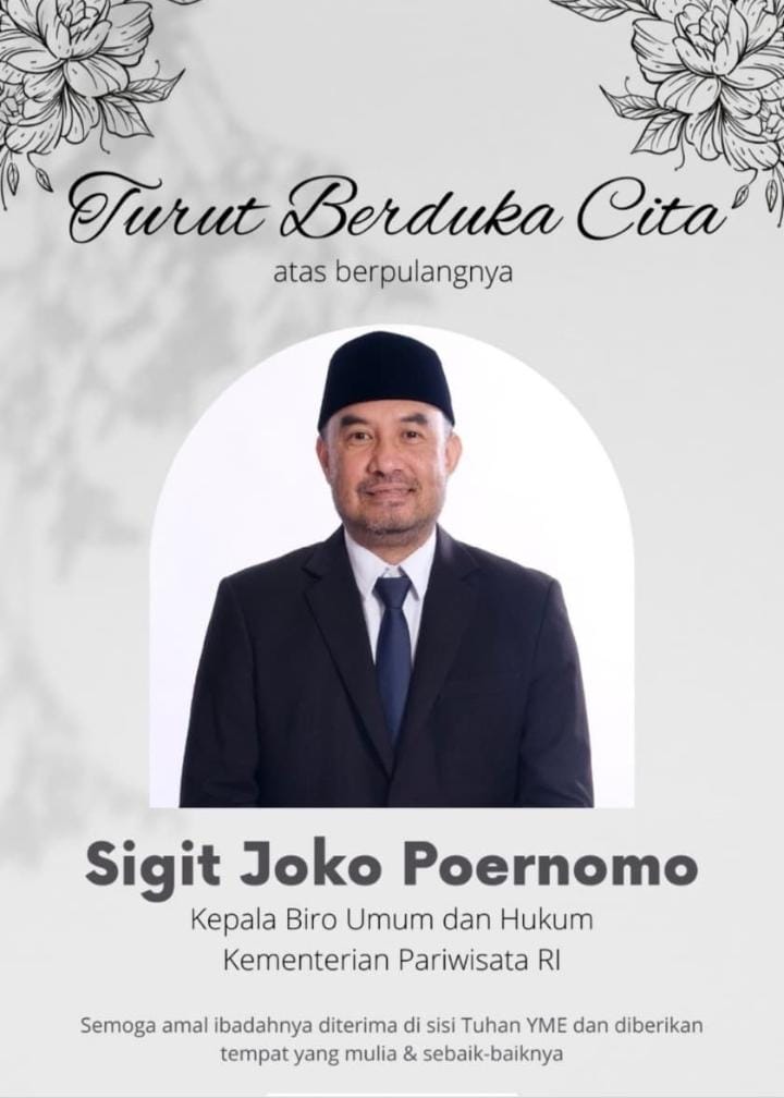 Ucapan duka cita atas meninggalnya Sigit Joko Poernomo.