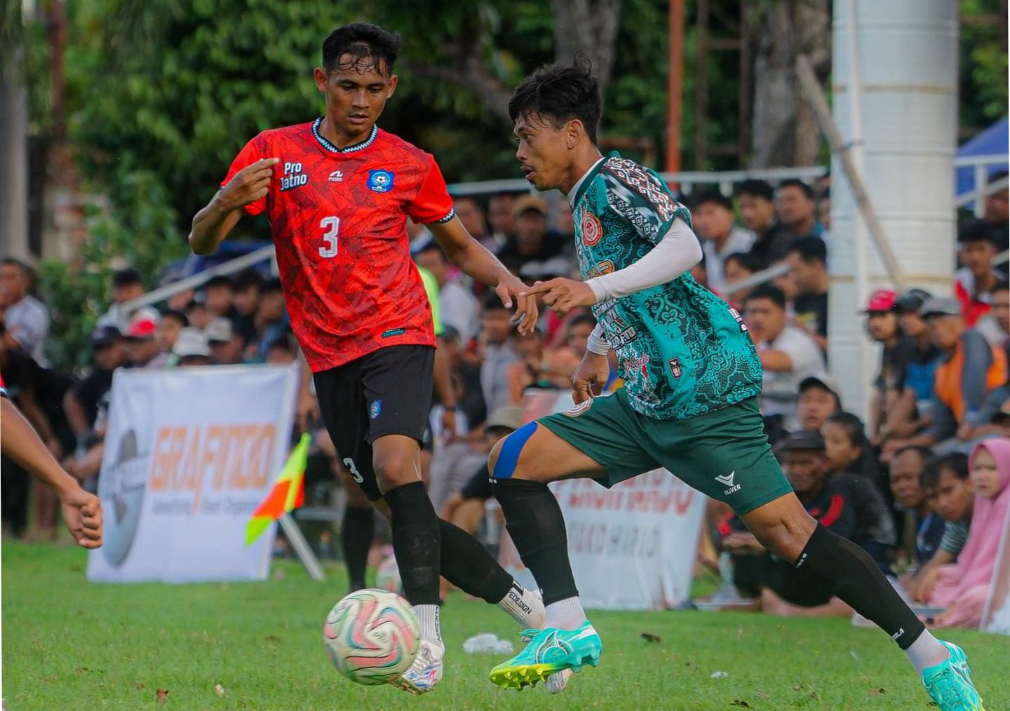 PEMANASAN: Persiharjo Sukoharjo saat jalani uji coba dengan Persemag Magetan, belum lama ini.