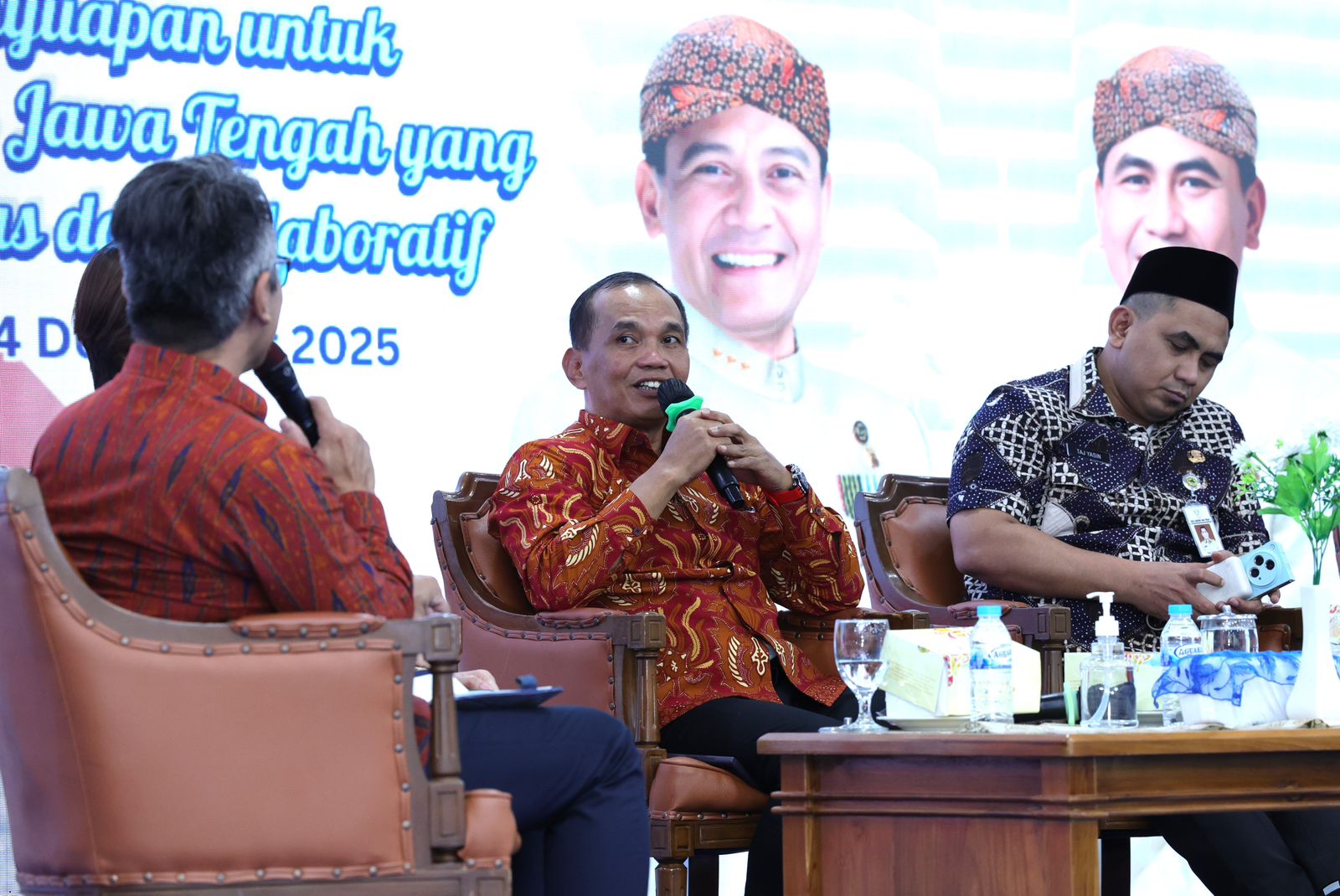 Ketua DPRD Jateng Sumanto jadi pembicara talkshow "Optimalisasi Sistem Manajemen Antipenyuapan untuk Mewujudkan Jawa Tengah yang Berintegritas dan Kolaboratif" di Grhadika Bakti Praja Semarang.