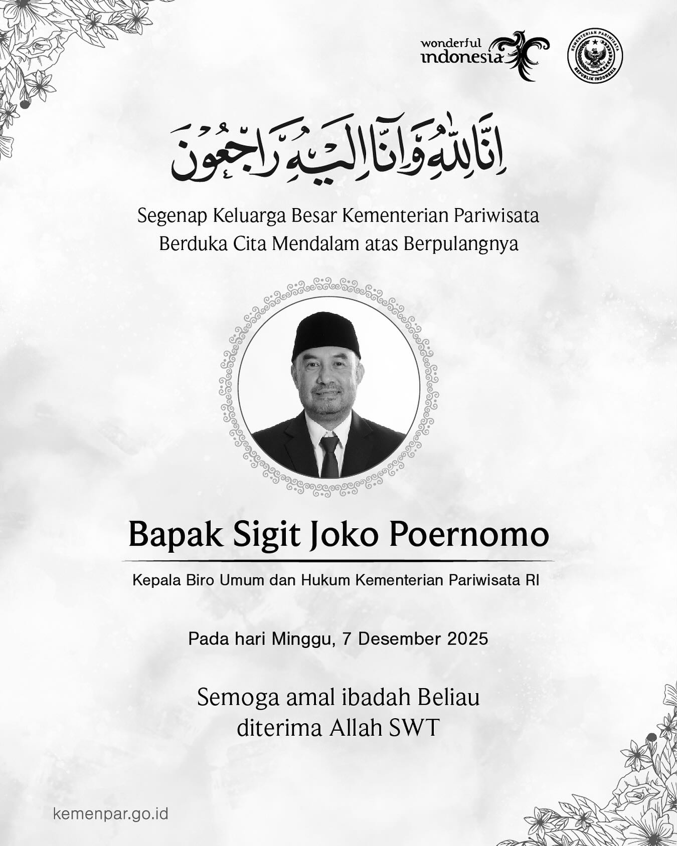 Sosok Sigit Joko Purnomo,&nbsp;Pelari Berpengalaman yang&nbsp;Meninggal Dunia di Siksorogo Lawu Ultra 2025, Ternyata Pejabat Penting di Kemenparekraf