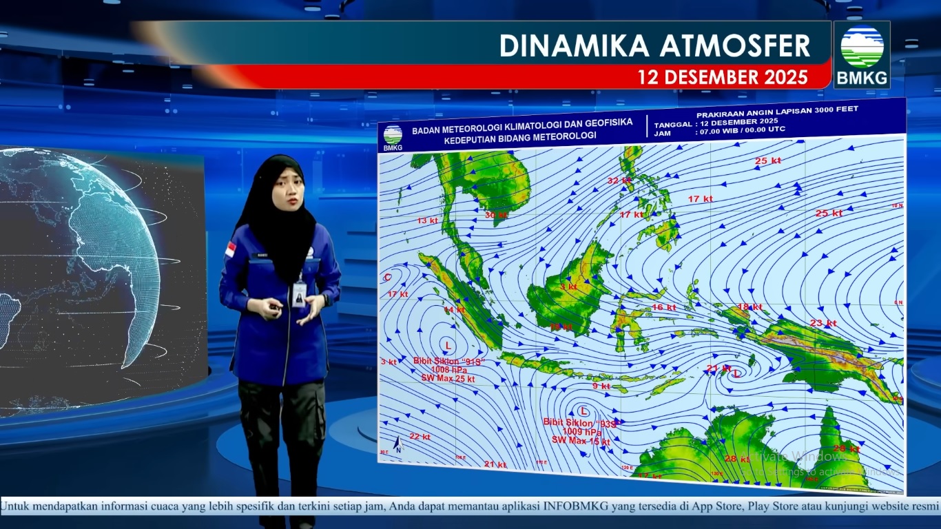 Prakiraan Cuaca Hari Ini: BMKG Deteksi Dua Bibit Siklon Tropis, Waspada Potensi Hujan Lebat di Wilayah Ini