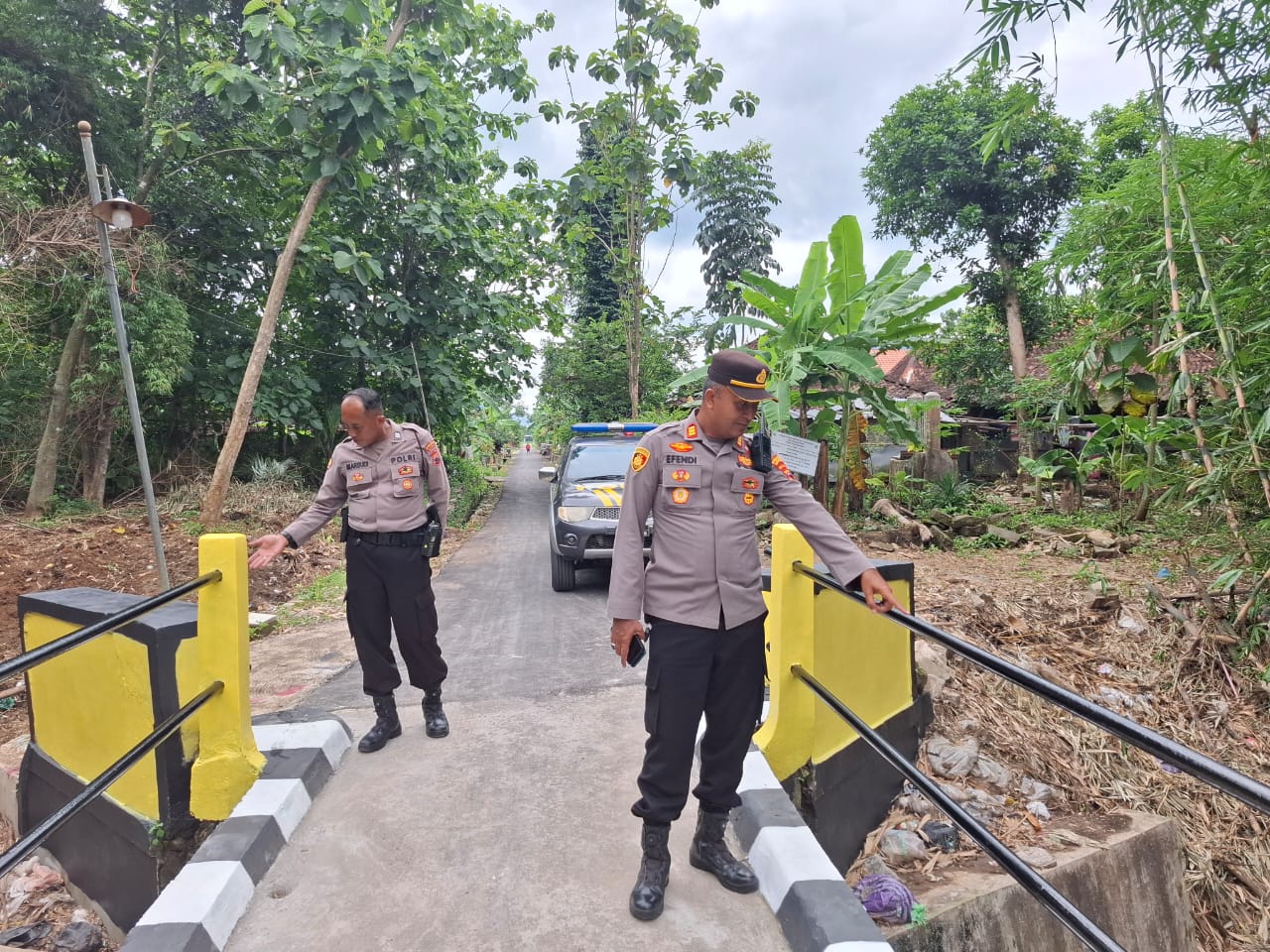 Rehab jembatan di Dusun Pungsari, Kecamatan Weru, Sukoharjo selesai dan sudah dibuka, Jumat (12/12).