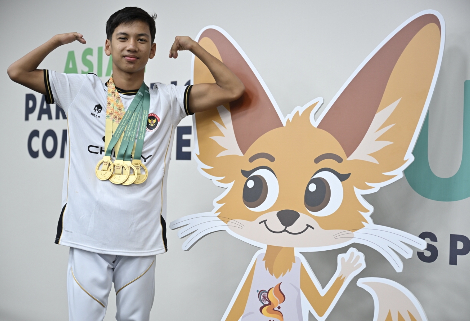 Abdil Majid Rahman raih banyak medali di ajang Asian Youth Para Games 2025, Dubai.