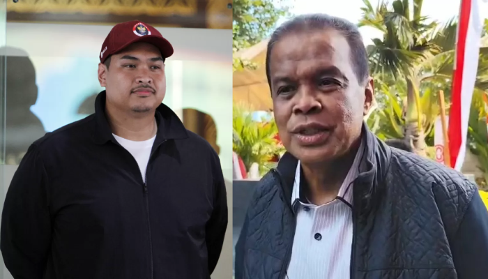Eks Menpora Dito Ariotedjo (kiri) dan Ketua DPP Partai Golkar&nbsp;Fuad Hasan Masyhur.