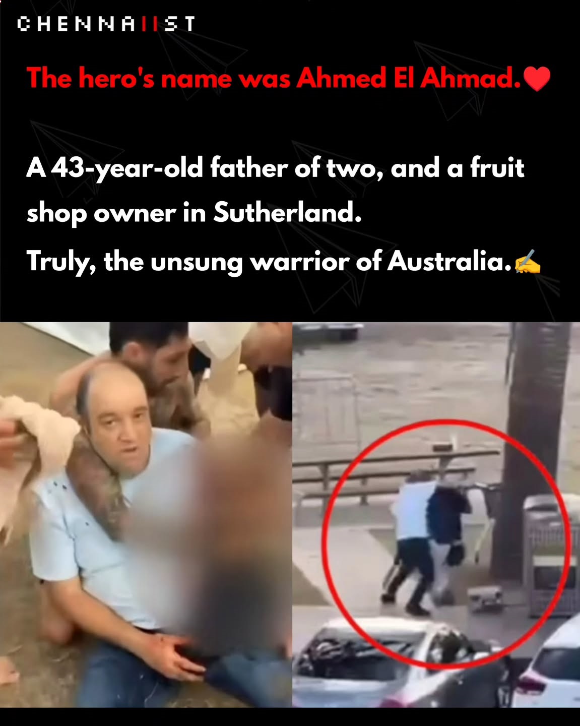Sosok Ahmed El Ahmed, Penjual Buah yang Jadi Pahlawan Usai Hadang Penembak di Bondi Beach Australia