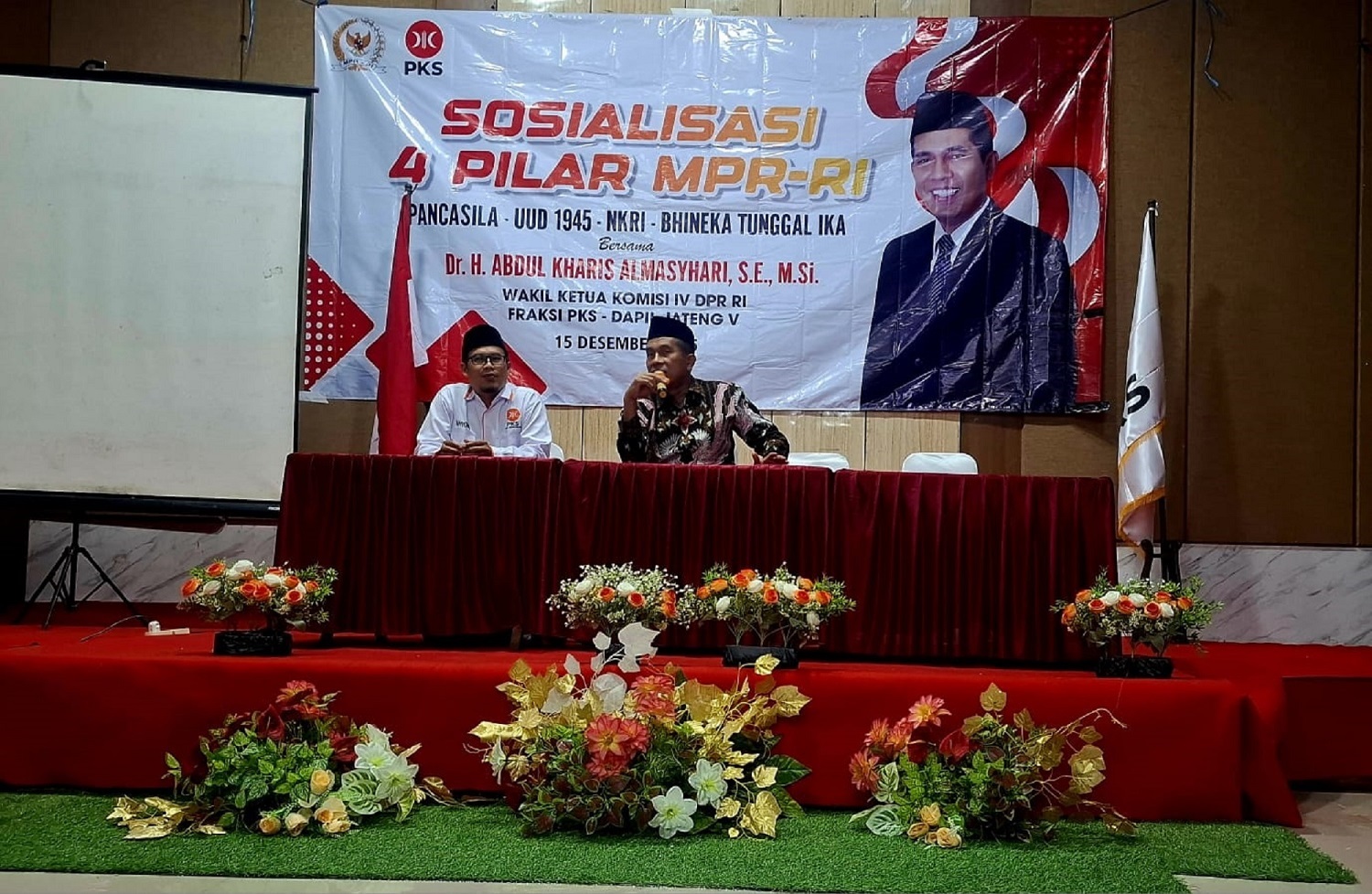 Wakil Ketua Komisi IV DPR RI Abdul Kharis sosialisasi empat pilar kebangsaan. (Ist)