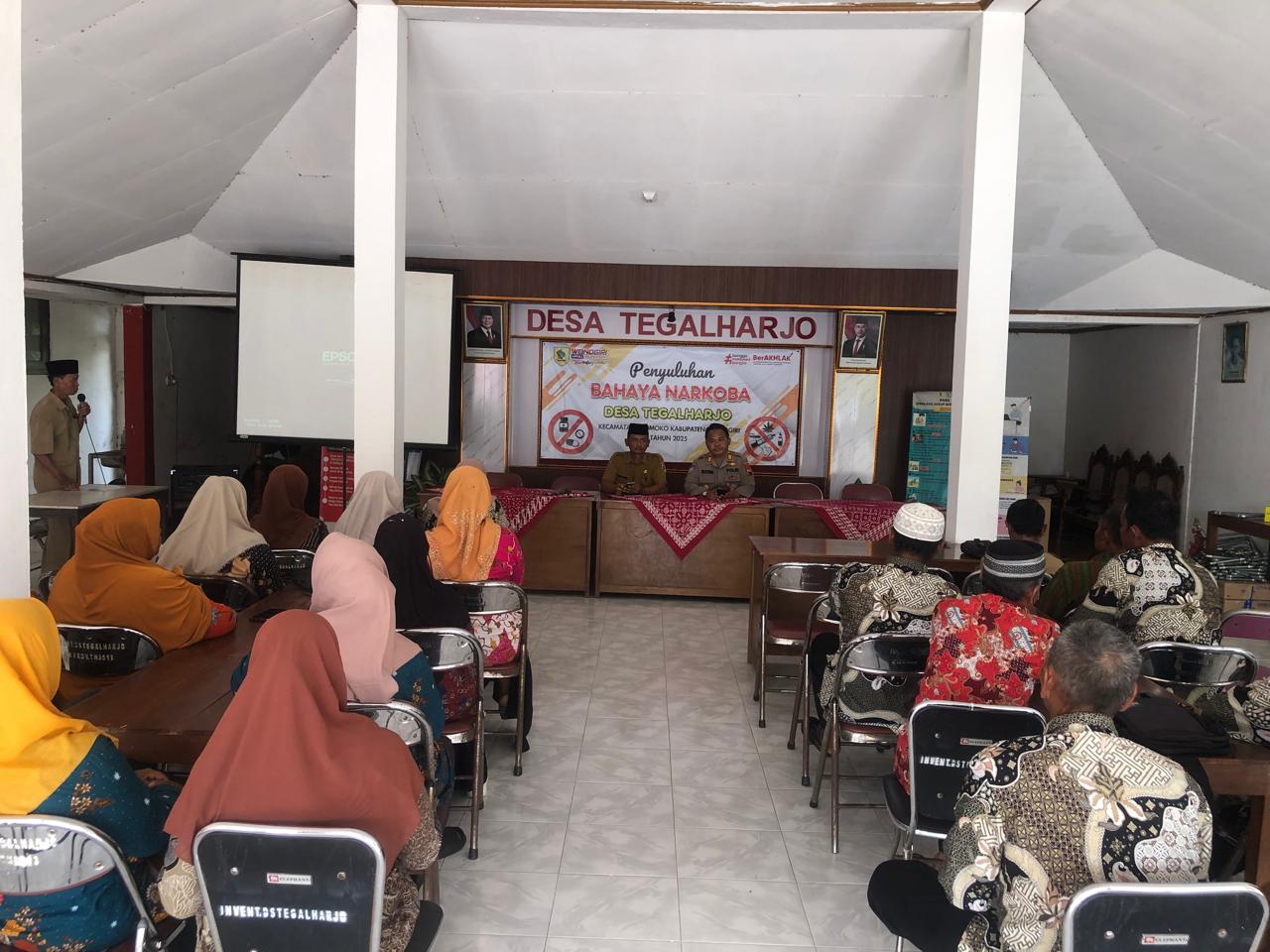 Kegiatan penyuluhan terpadu yang digelar Polsek Eromoko di Desa Tegalharjo, Kecamatan Eromoko, Selasa (16/12/2025).