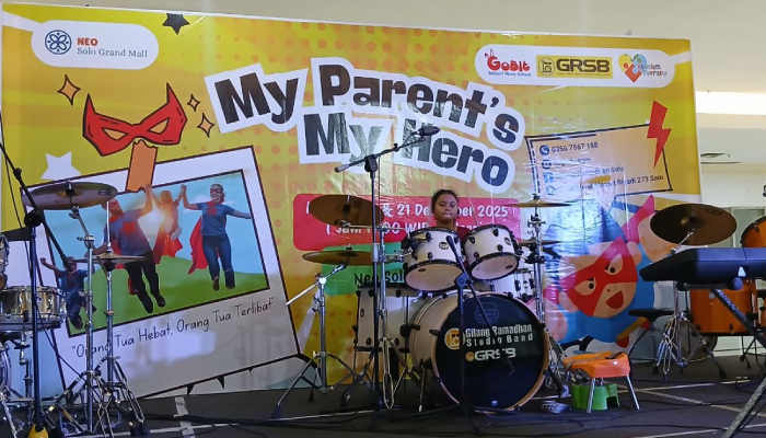 Home konser peserta didik GRSB bertajuk&nbsp;&ldquo;My Parents My Hero&rdquo; di NEO Solo Grand Mall.