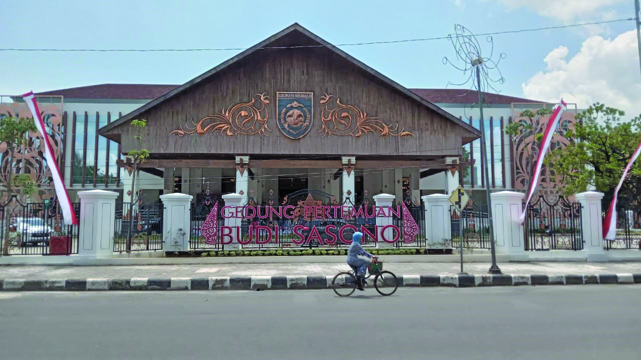 Kemegahan Gedung Budi Sasono Sukoharjo yang di-soft launching Bupati Etik Suryani, Rabu (17/12).