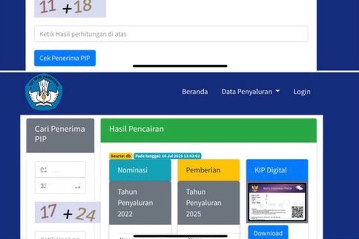 Cara Cek Bansos PIP 2025 Desember Lewat HP di pip.kemendikdasmen.go.id Pakai NIK dan NISN, Simak Status dan Pencairan Dana