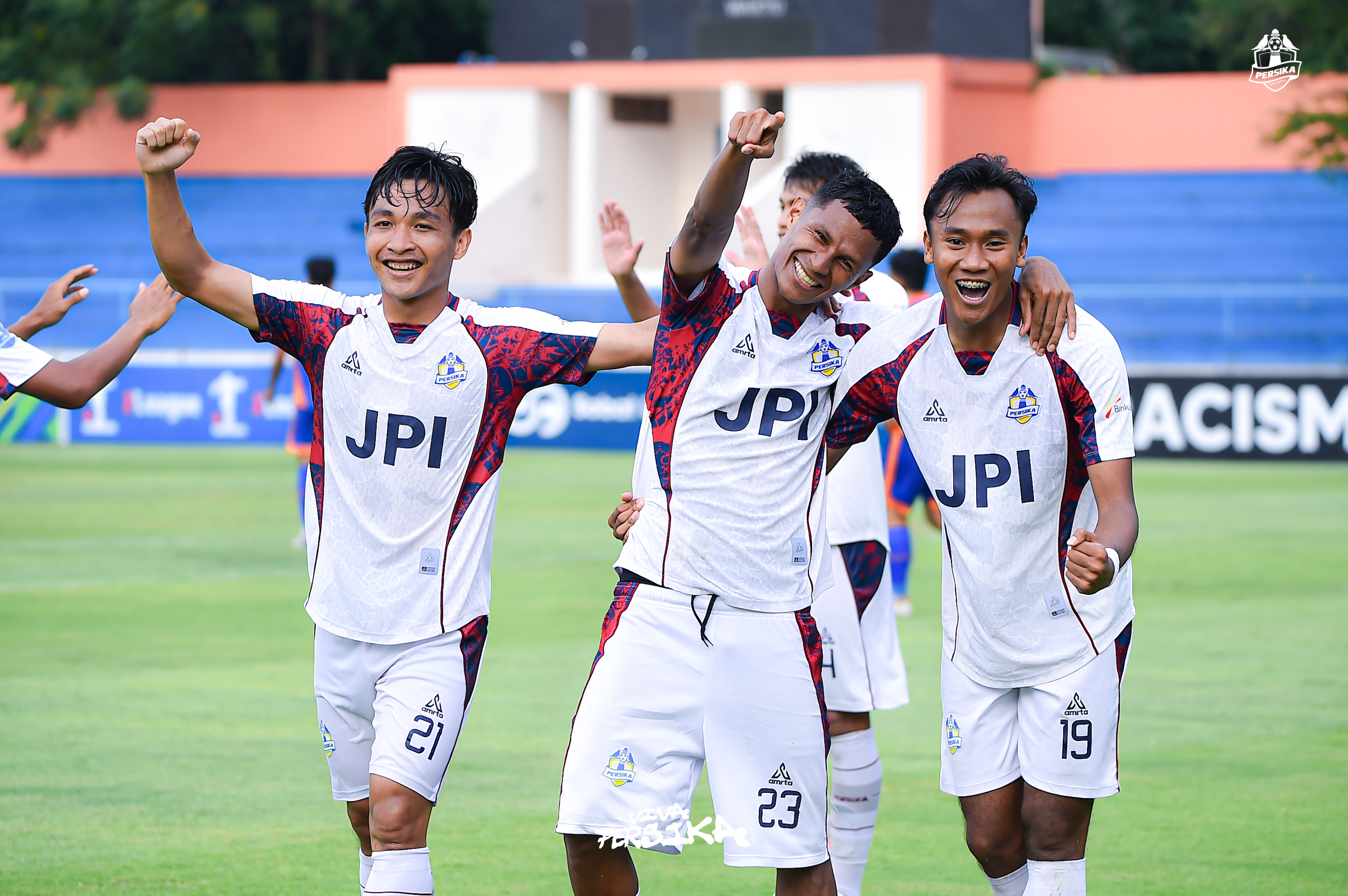 Selebrasi Persika Karanganyar melawan Persikutim United di Stadion UNS, Sabtu (20/12/2025) dalam laga lanjutan Liga Nusantara 2025/2026.