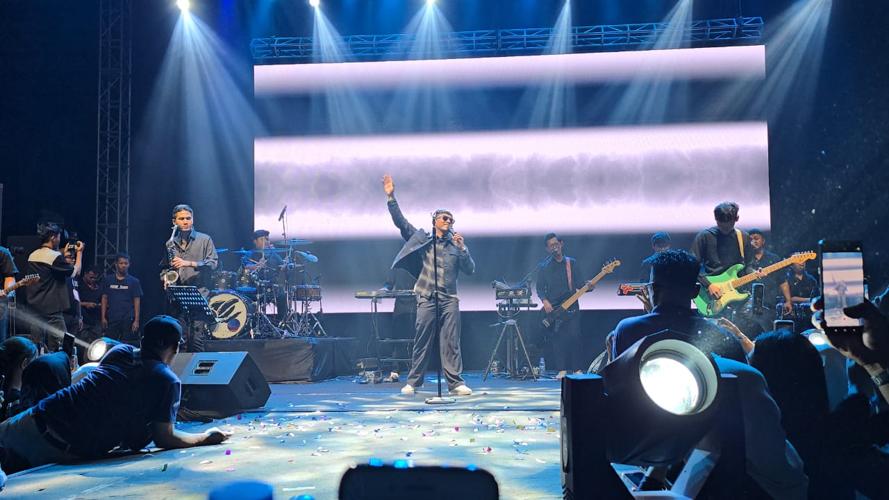 Konser musik merayakan malam tahun baru di Sragen, tahun lalu. (Ahmad Khairudin/Dok.Radar Solo