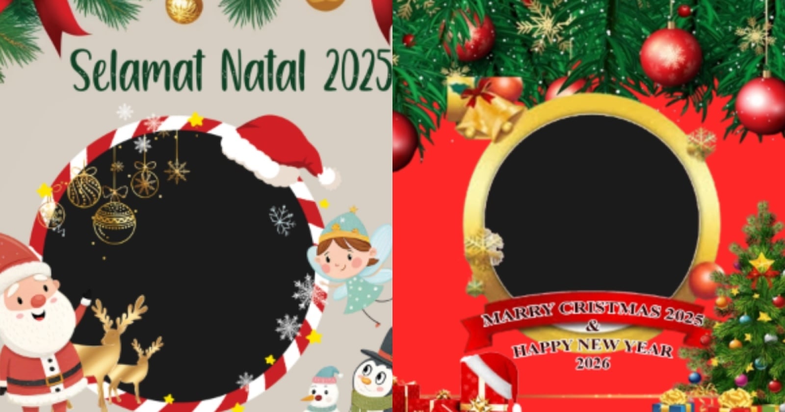 30 Link Twibbon Natal 2025 Bermakna dengan Desain Menarik Gratis, Cocok Dibagikan di Media Sosial
