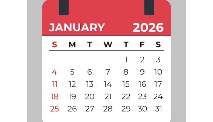 Kalender Januari 2026.