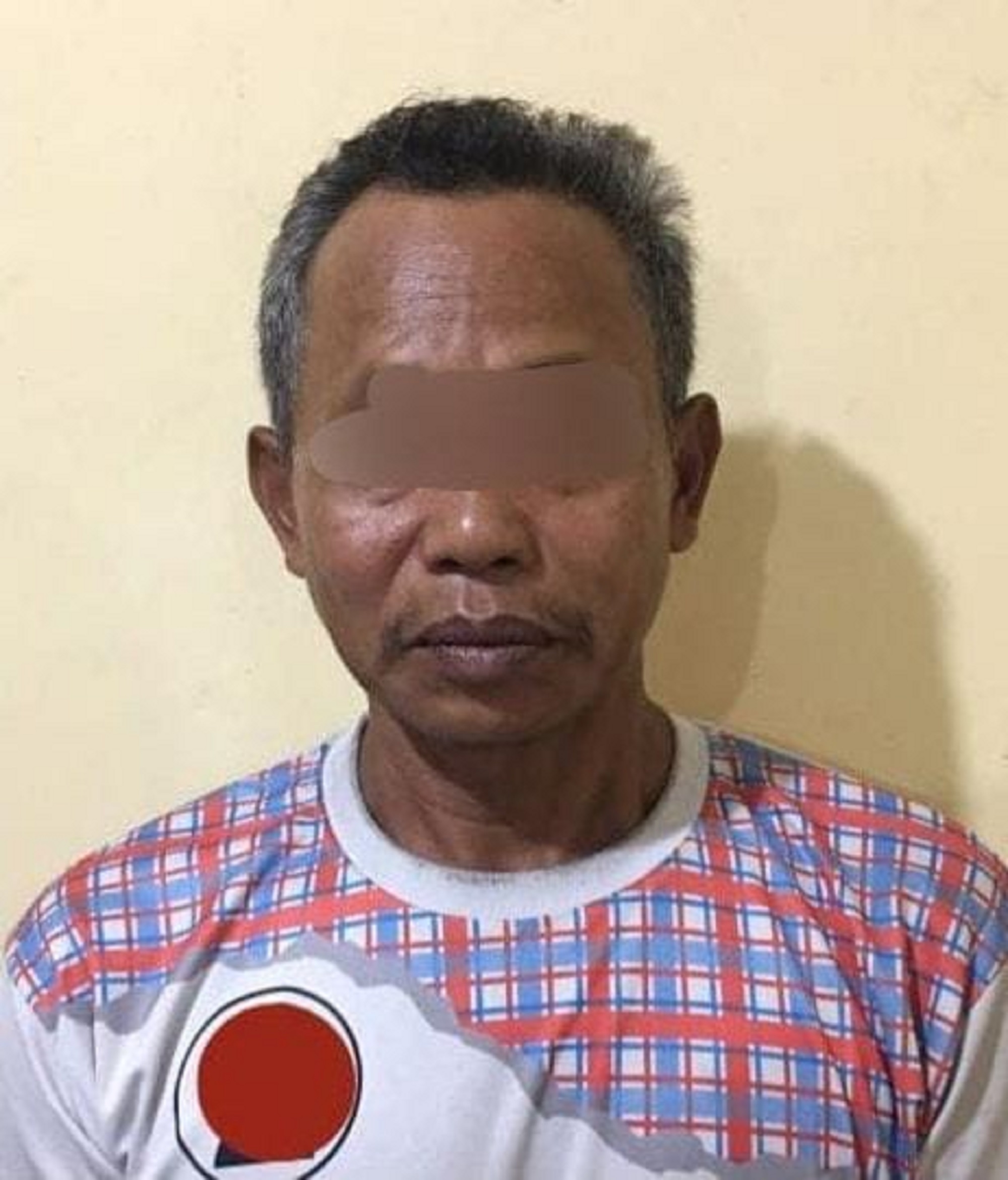 Pria berinisial G, warga Desa Purworejo, Gemolong, Sragen ditangkap olisi karena menghamili anak tirinya. (Dokumentasi Polres Sragen)