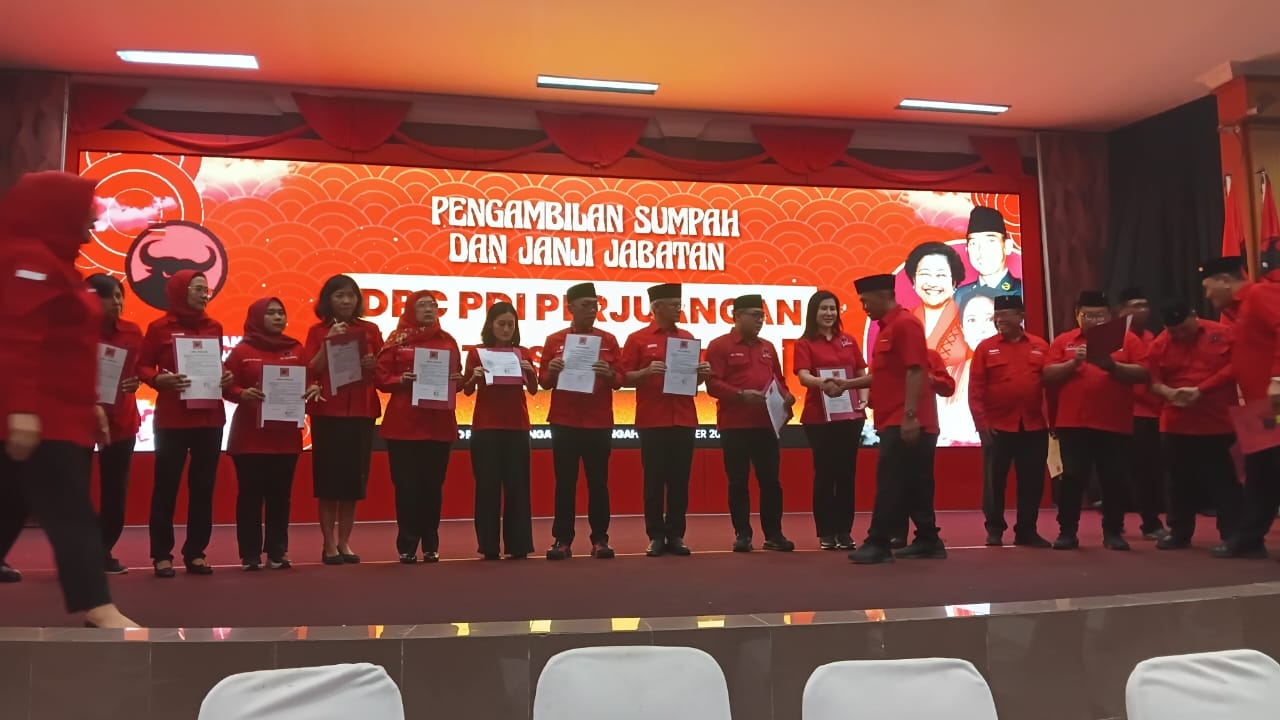 Pengesahan pengurus DPC PDI Perjuangan Kota Solo periode 2025&ndash;2030.