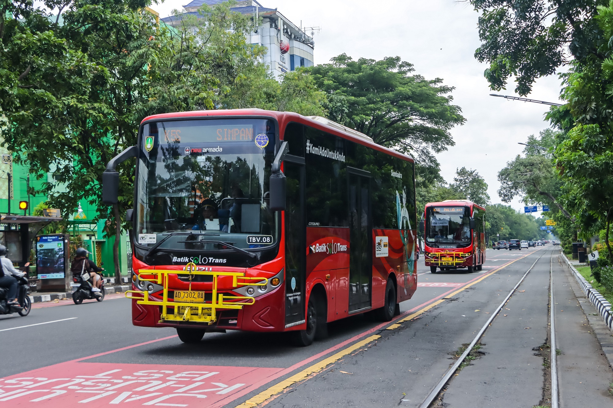 Batik Solo Trans (BST) yang beroperasi di jalanan Kota Solo dan sekitarnya kini tinggal lima koridor. (M Ihsan/Radar Solo)