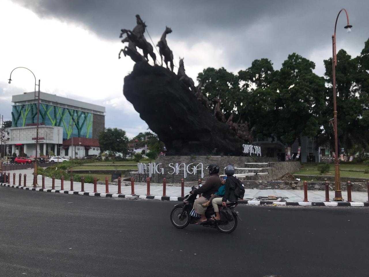 Revitalisasi kawasan Simpang Lima Boyolali tak rampung tepat waktu. Kontraktor kena penalti.