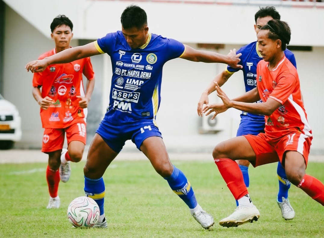Persibas Banyumas bertanding melawan PSIP Pemalang di Stadion Mochtar, Sabtu (3/1/2026)