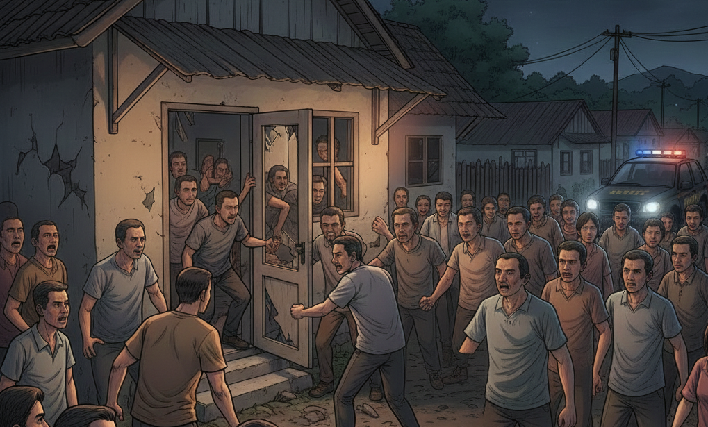 Ilustrasi penggerebekan.