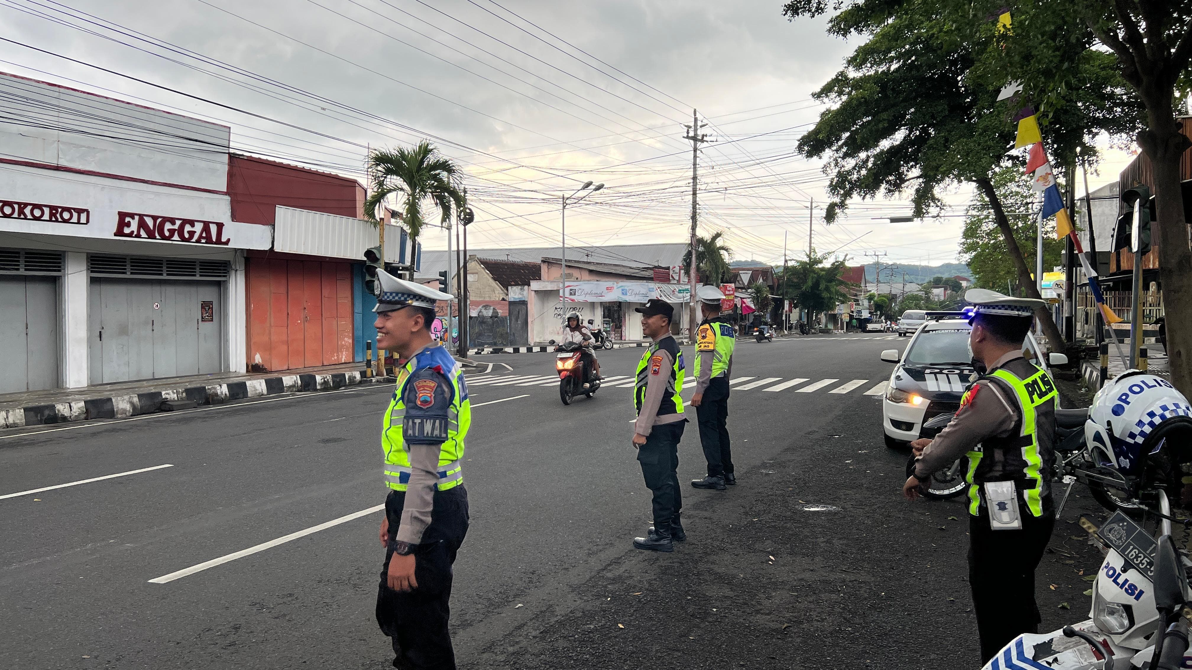 Polres Wonogiri terjunkan tim urai saat Operasi Lilin Candi 2025.