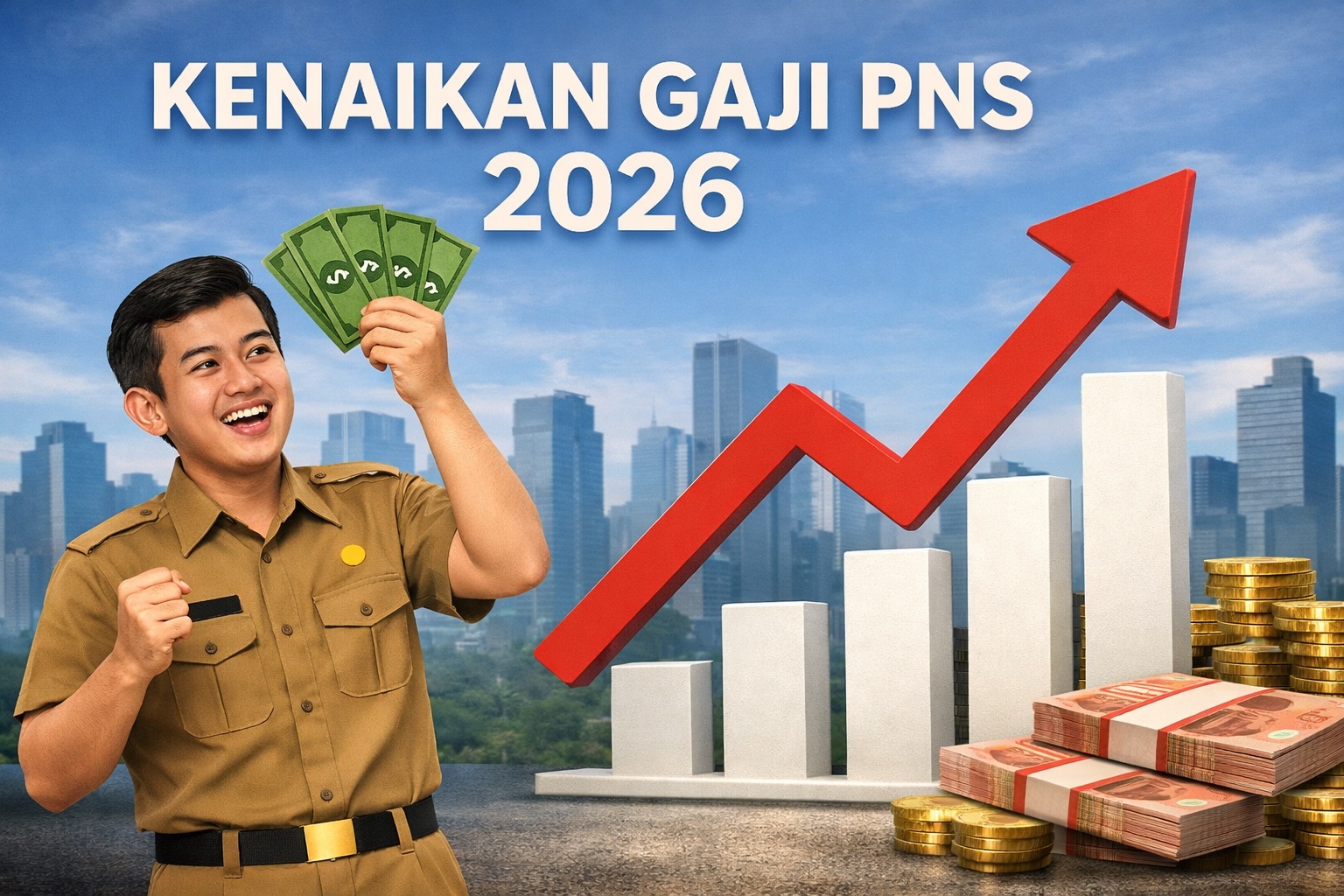Menkeu dan MenPANRB menjelaskan status Gaji PNS 2026. Pemerintah masih mengkaji kondisi fiskal sebelum menetapkan kenaikan gaji ASN.
