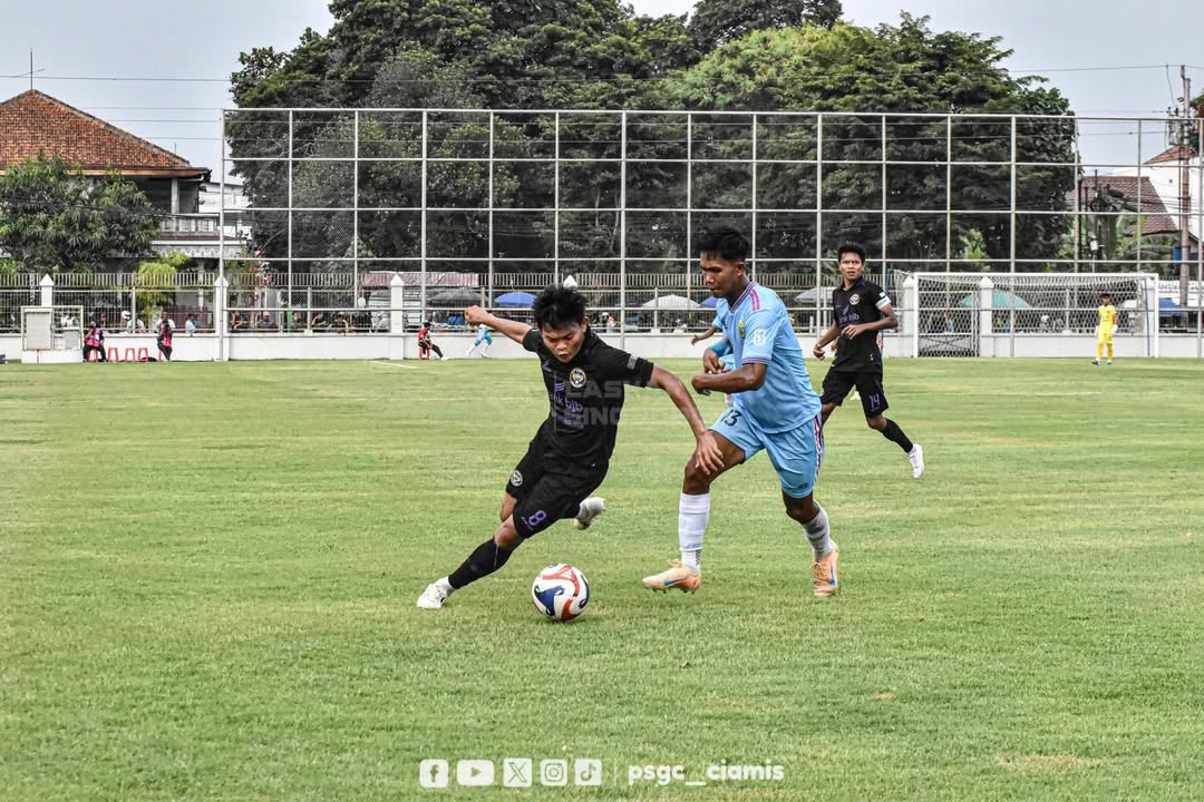 IMBANG: Pertandingan PSGC Ciamis melawan Perserang Serang di Liga Nusantara, belum lama ini.