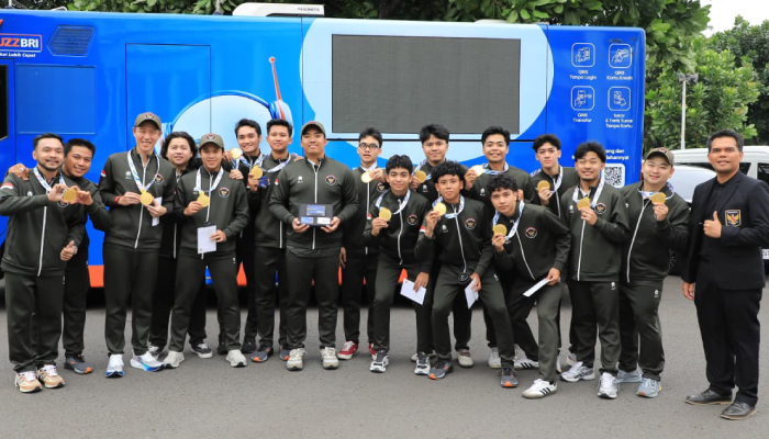 Para atlet SEA Games 2025 yang sukses mencetak prestasi membanggakan, mendapat bonus darri pemerintah yang disalurkan melalui BRI.