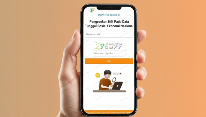 Cek desil DTSEN pakai NIK KTP.