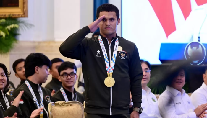 Rizki Juniansyah naik pangkat jadi Kapten TNI AL usai pecahkan rekor dan raih medali emas SEA Games 2025.