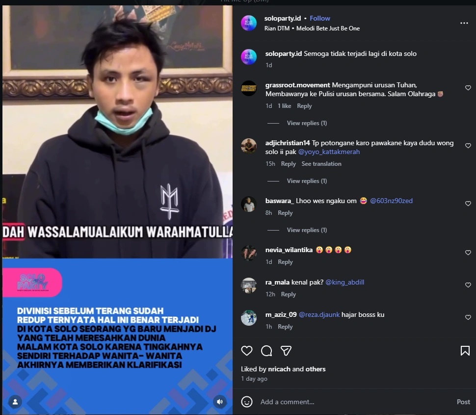 Setelah kasus ini viral, DJ Gipay akhirnya menyampaikan klarifikasi sekaligus permintaan maaf secara terbuka.