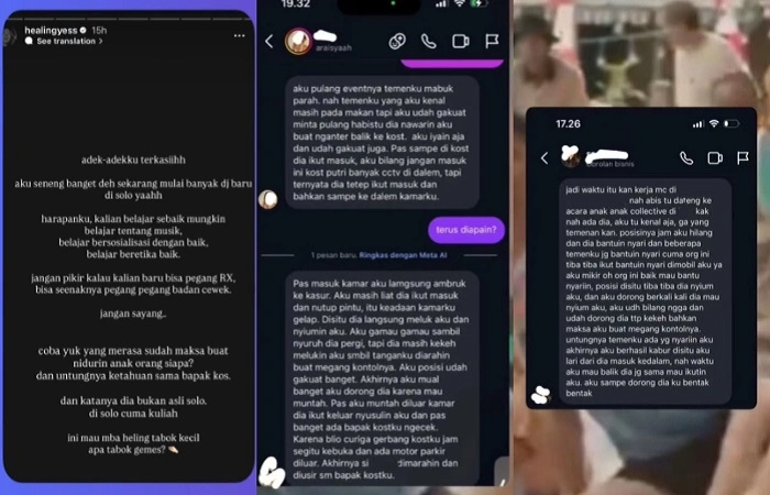 Pemilik akun @healingyess yang dikenal dengan nama Cik Hiling merupakan salah satu DJ di Solo
