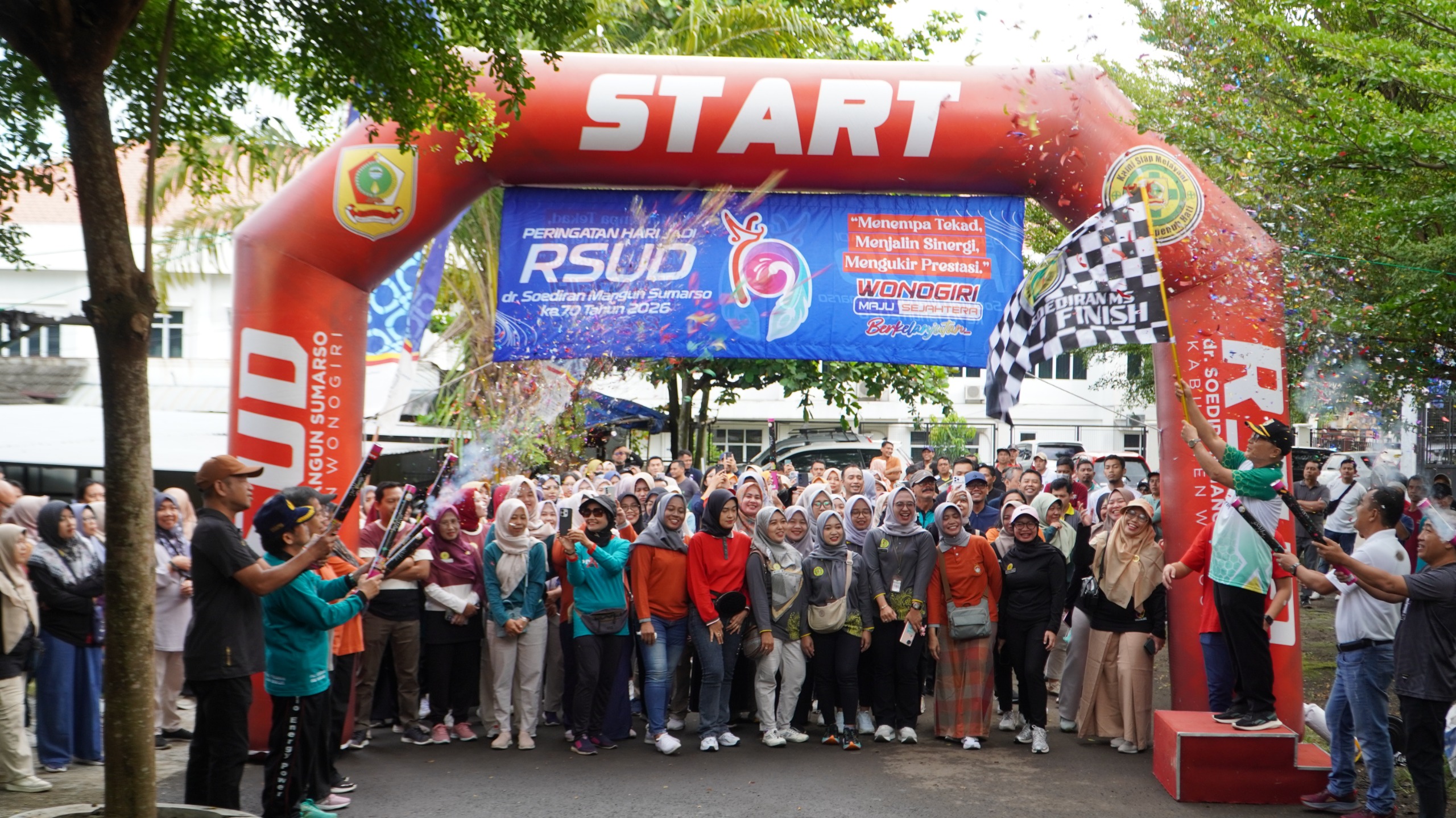 Perayaan hari jadi RSUD dr. Soediran Mangun Sumarso Wonogiri ke-70 Sabtu (10/1/2026).