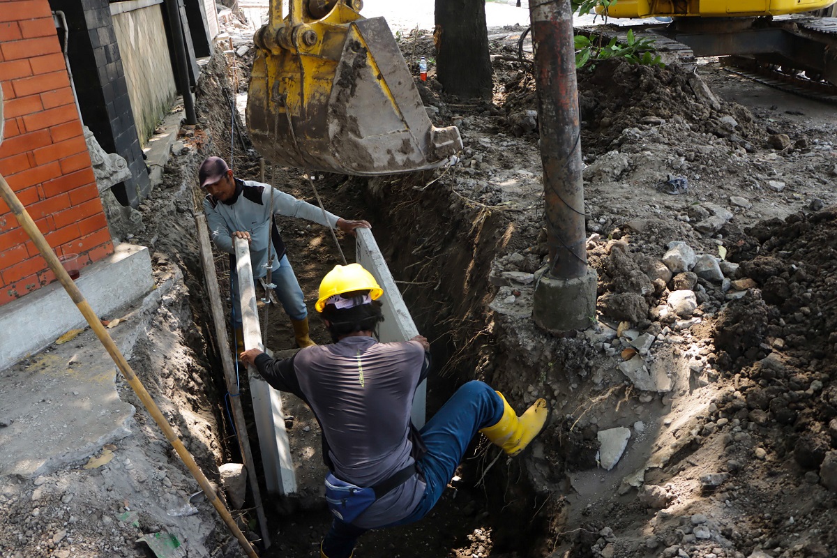 Ilustrasi perbaikan drainase.