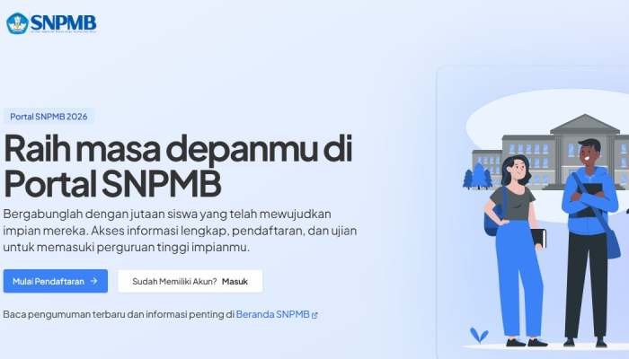 Registrasi akun SNPMB 2026 sebagai syarat ikuti seleksi masuk perguruan tinggi negeri.