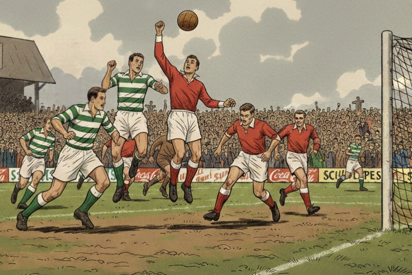 Ilustrasi pertandingan klub Ferrovi&aacute;rio asal Mozambik di Indonesia, 1955 silam