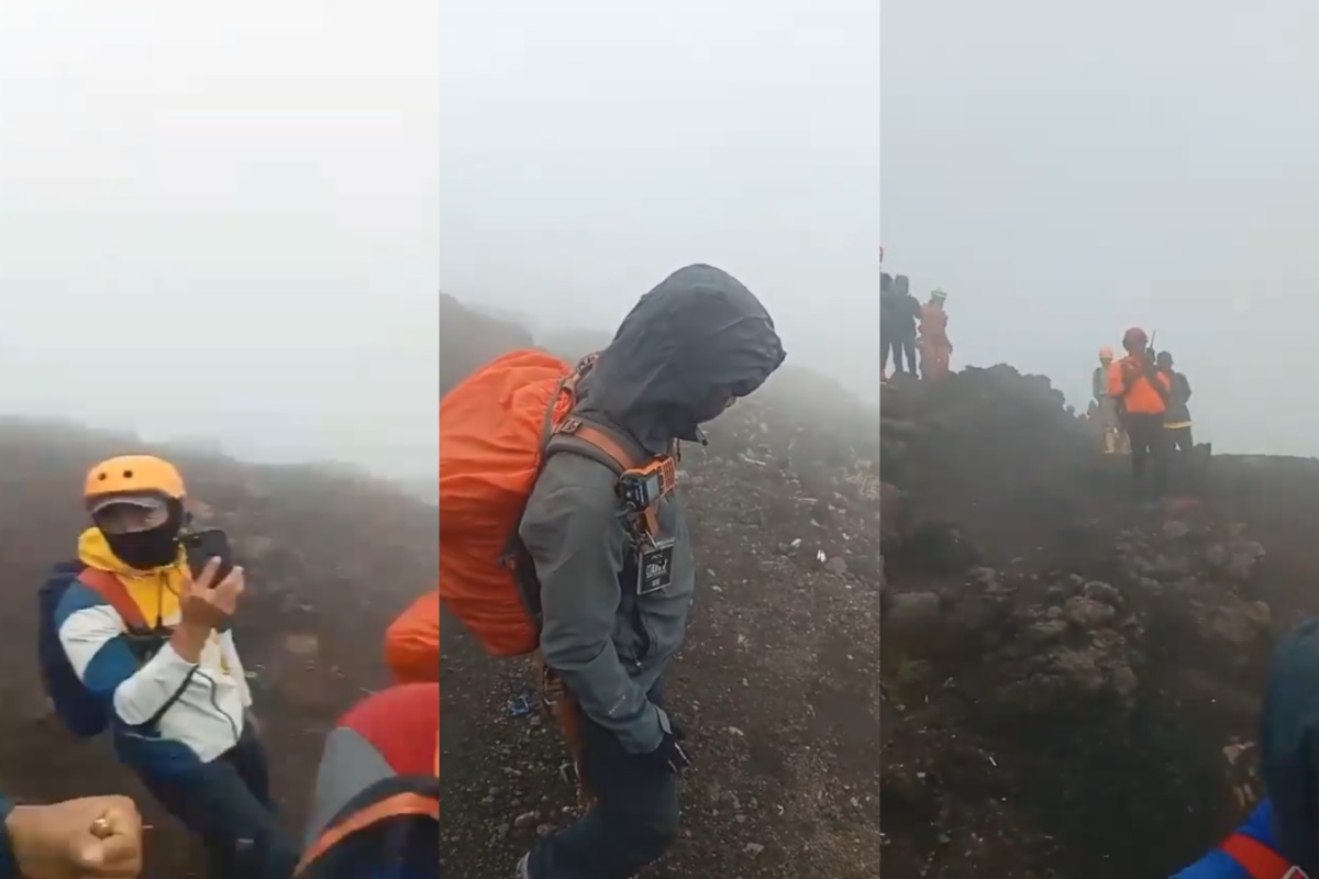 Tim Pencarian yang mendapat kabar surviror Syafiq Ali Gunung Slamet telah ditemukan