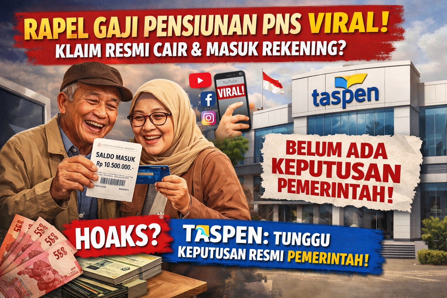 Ilustrasi Rapel Gaji Pensiunan PNS, Taspen