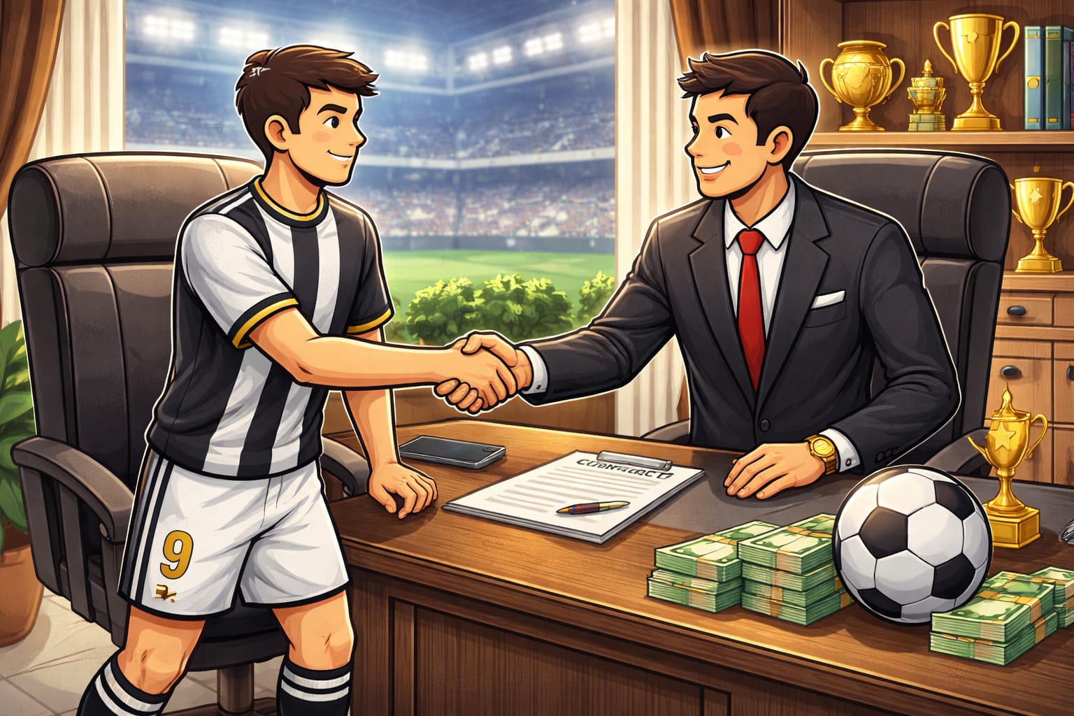 Ilustrasi bursa transfer pemain