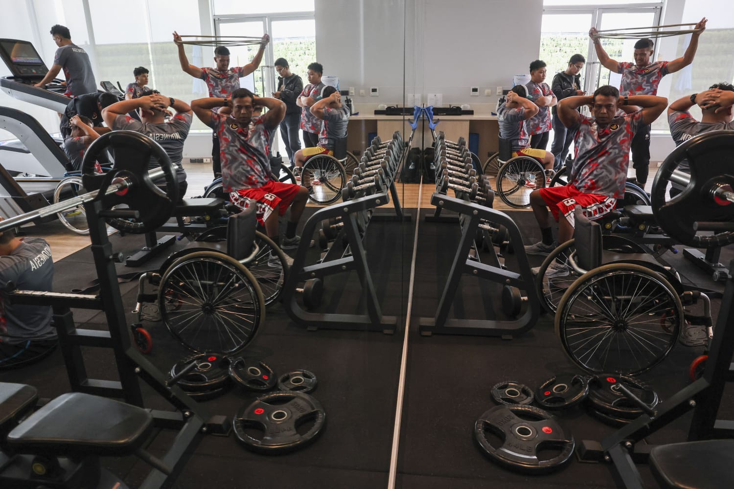 Tim basket kursi roda Indonesia berlatih di Thailand sebelum terjun di ASEAN Para Games, Thailand.