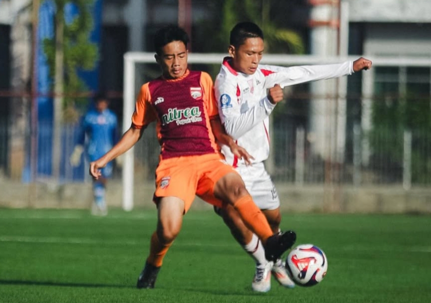 Pertandingan Persis Solo U-16 melawan tuan rumah Borneo FC di EPA U-16 2025/2026.