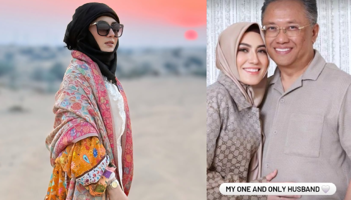 Datin Sri Vie Shantie Khan unggah foto bersama sang suami, usai viral diisukan menikah dengan Gubernur Aceh Muzakir Manaf alias Mualem.